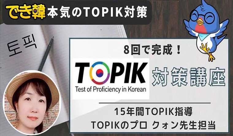でき韓 本気のTOPIK対策講座（グループ）8回で高得点と合格を目指せ！